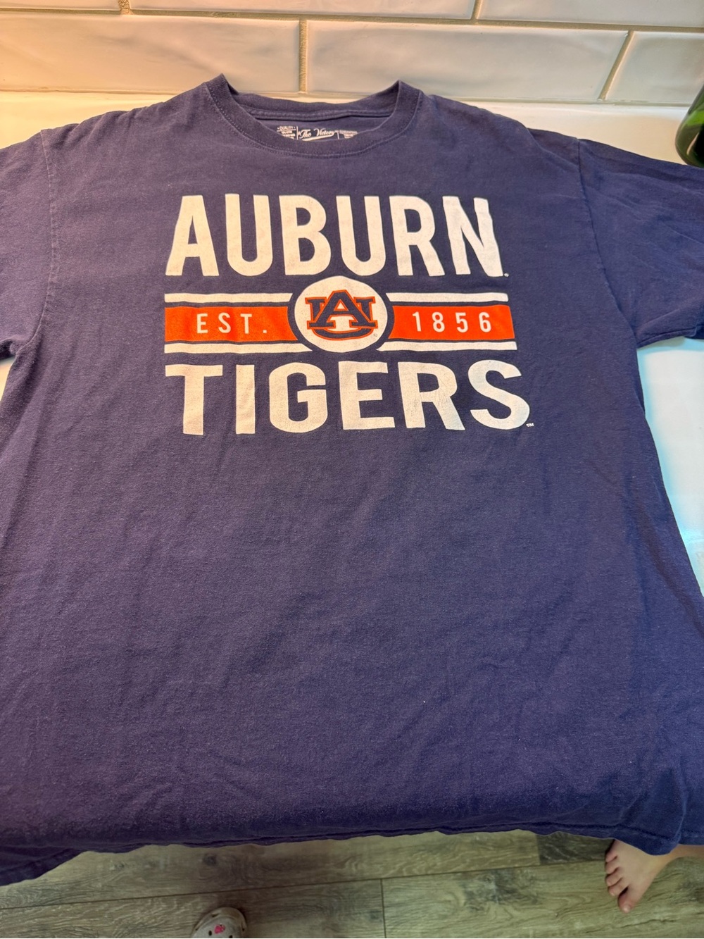 Auburn Tigers Navy Short Sleeve Graphic Tee